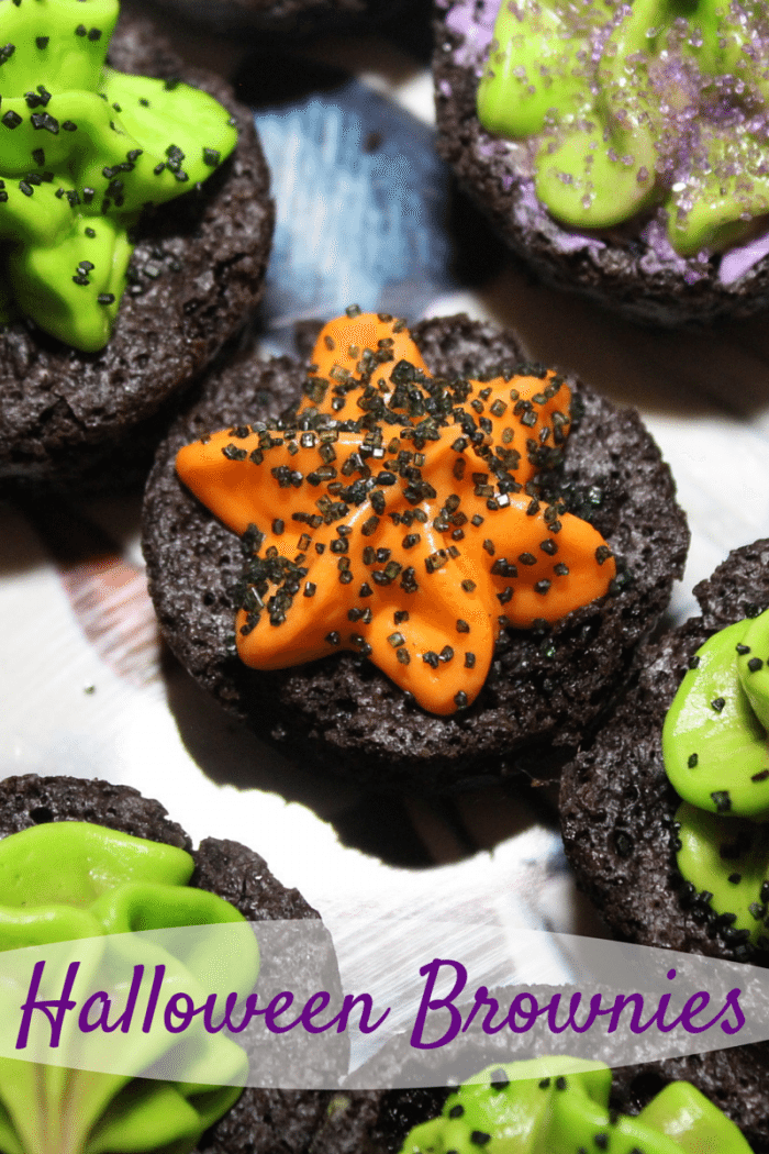 Black Halloween Brownies