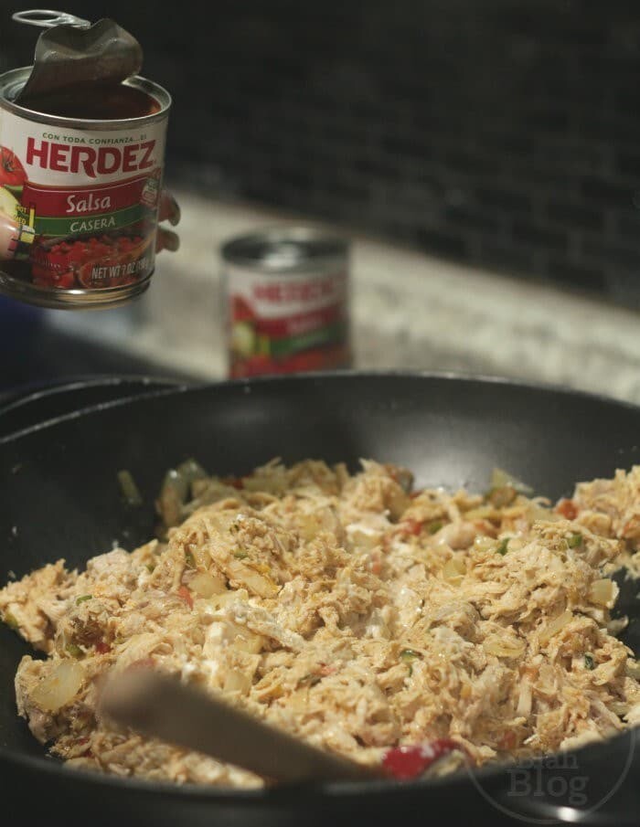 cooking chicken with salsa