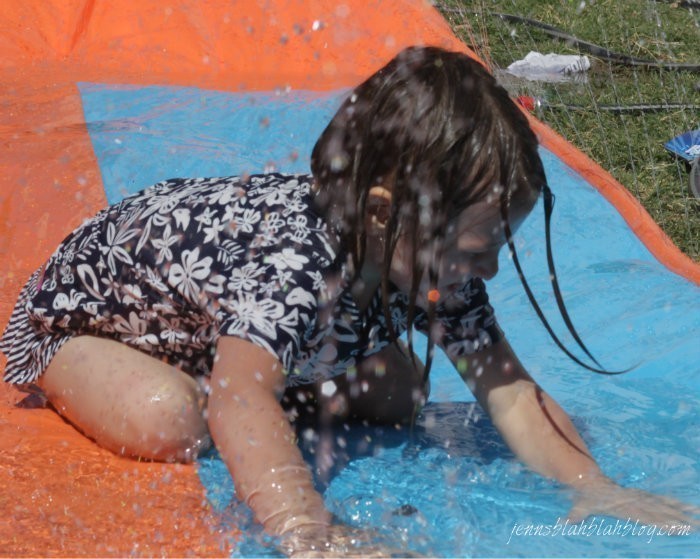 fun on the slip and slide