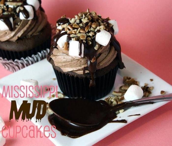 mississippi mud cupcakes