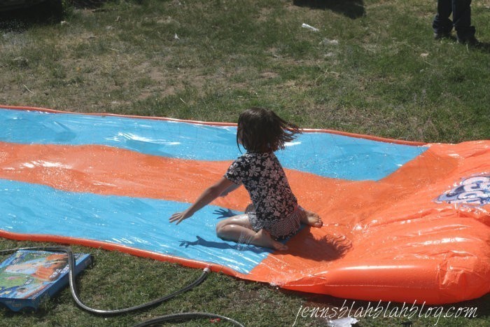 water slide fun