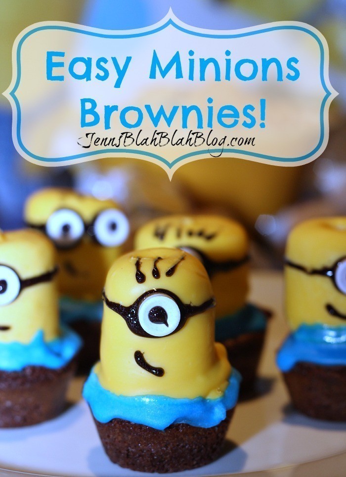 easy minions brownies