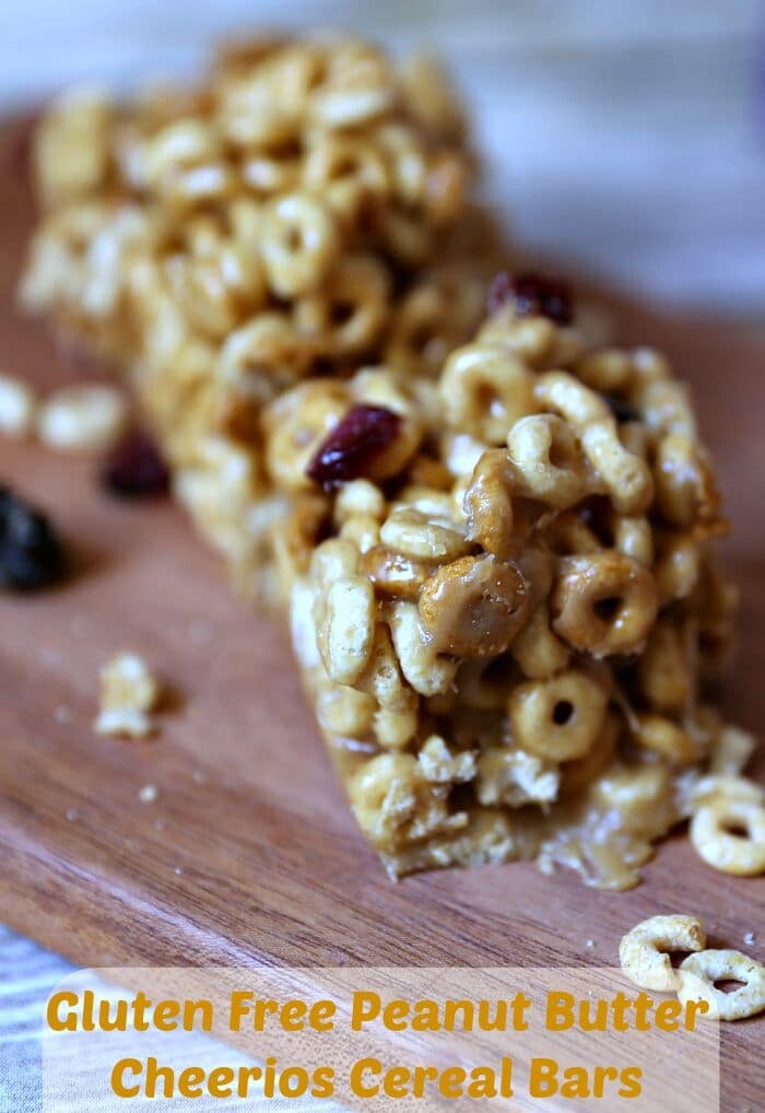 easy gluten free peanut butter cheerios cereal bars