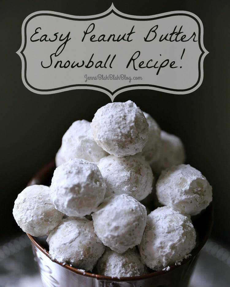 Quick and Super Easy Peanut Butter Snowballs Recipe for Christmas