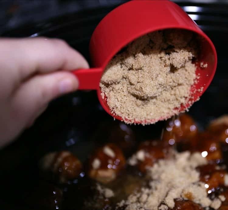 brown sugar in meatballs