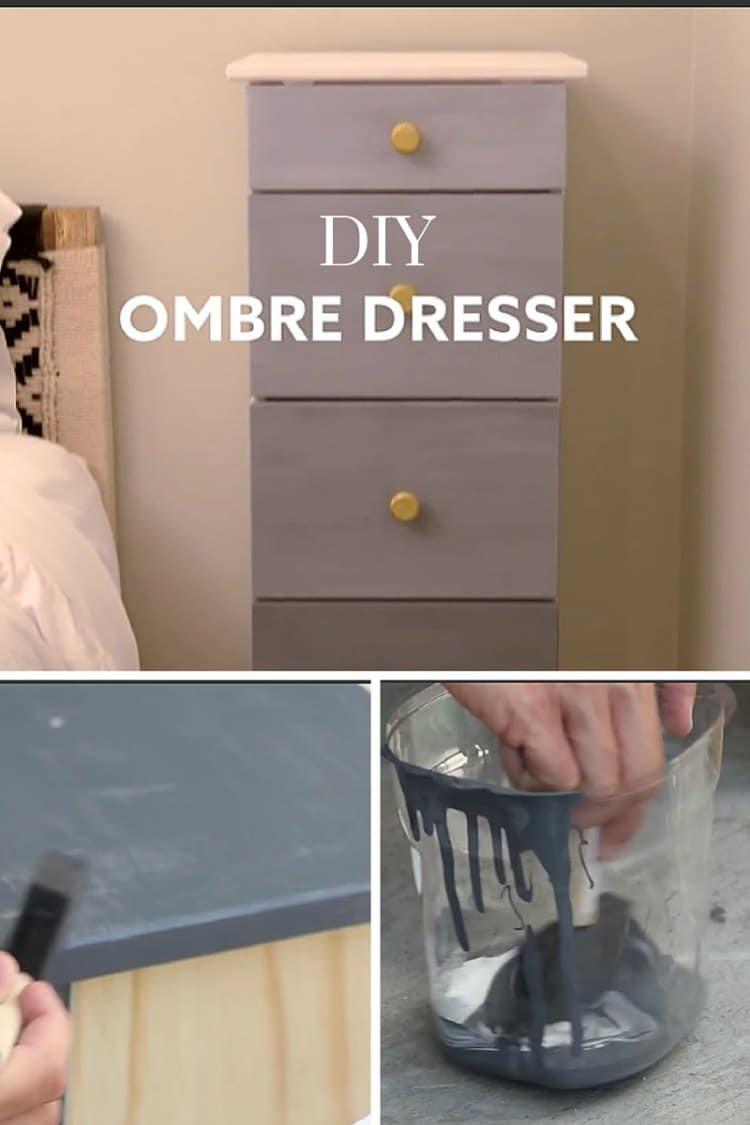 DIY Ombre Dresser project