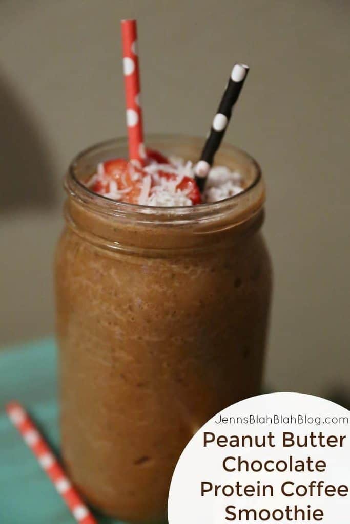 Peanut Butter Chocolate Protein Coffee Smoothie recipe
