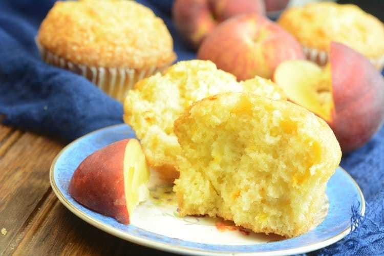Moist & Delicous Peach Muffins Recipe