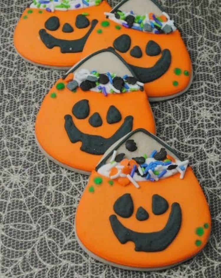 Cute Pumpkin Cookie Bag Cookies 3
