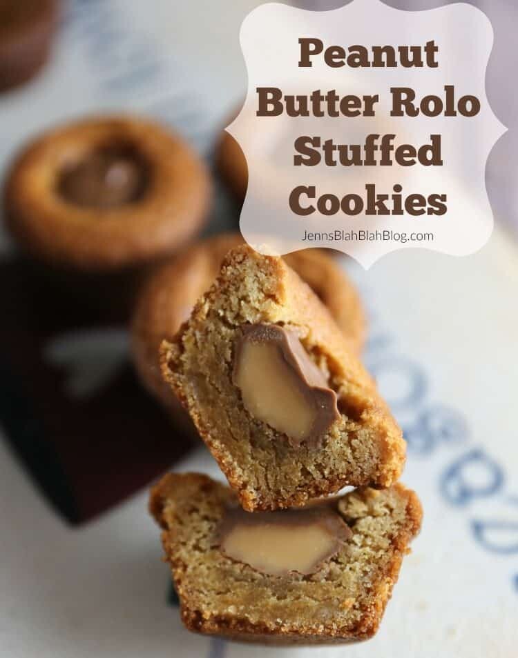 Peanut Butter Rolo Stuffed Cookie Cups