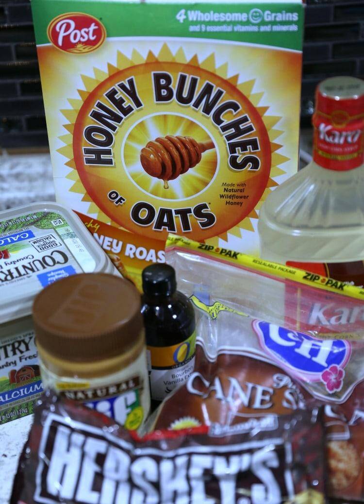 Gooey Honey Bunches of Oats Caramel Cereal Bars Recipe