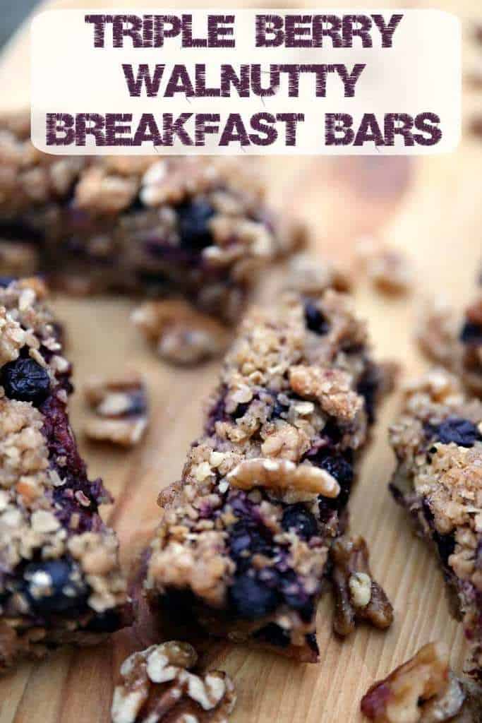 Triple Berry Walnutty Cereal Bars Recipe