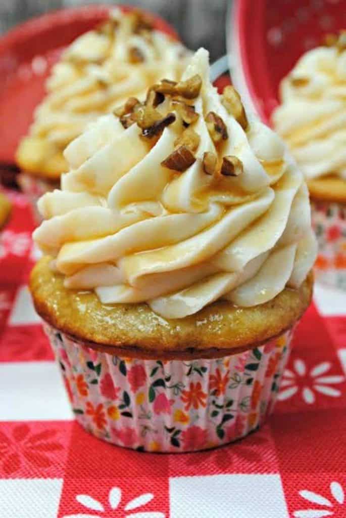 Delicious Caramel Apple Butter Cupcakes