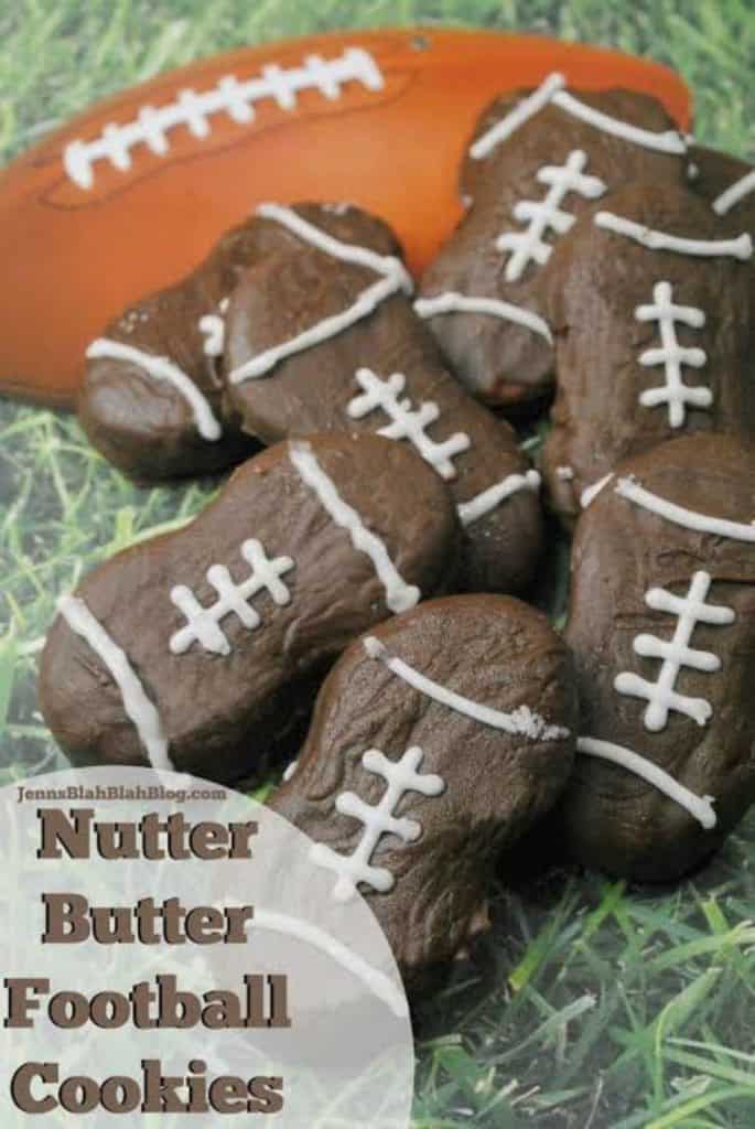 Nutter Butter Football Cookies