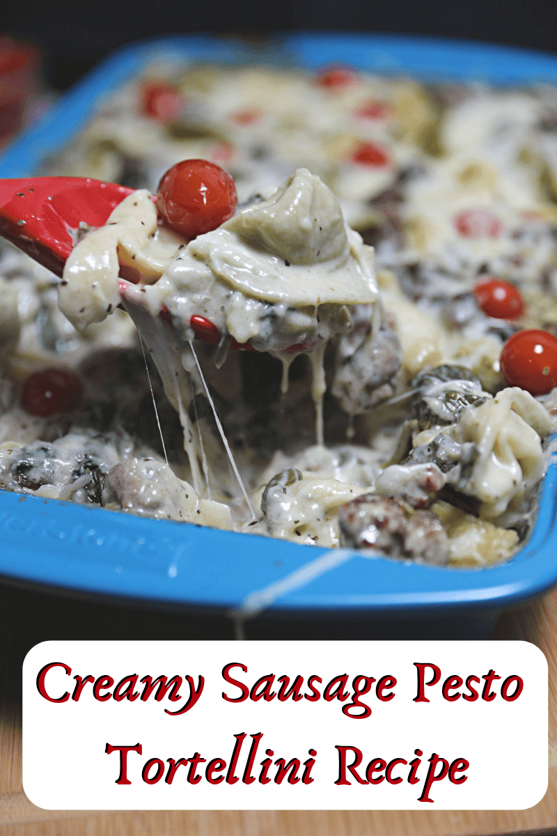 Creamy Sausage Pesto Tortellini Recipe