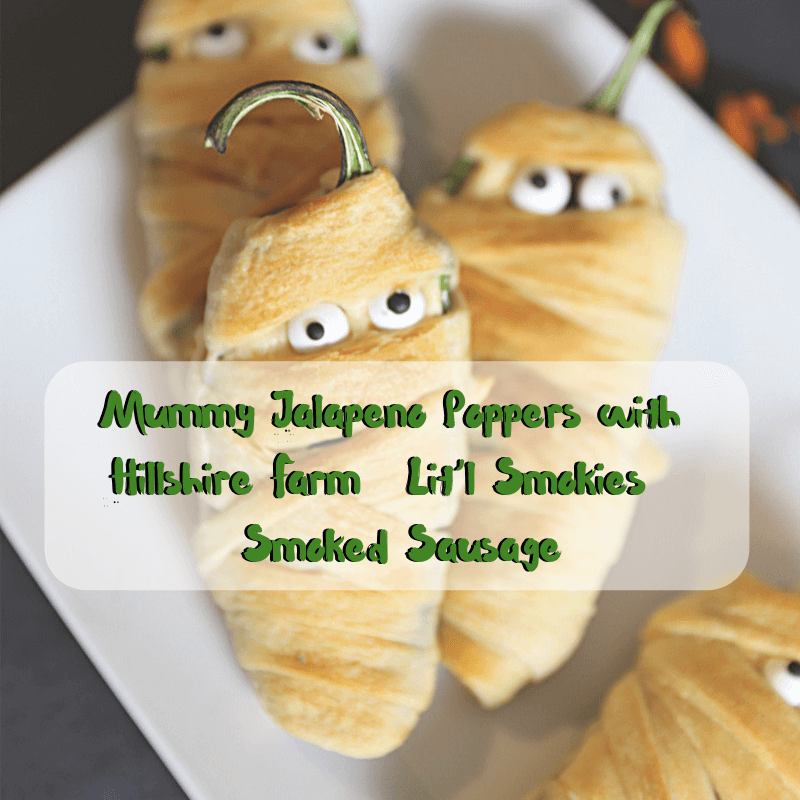 Mummy Jalapeno Poppers with Hillshire Farm® Lit’l Smokies® Smoked Sausage