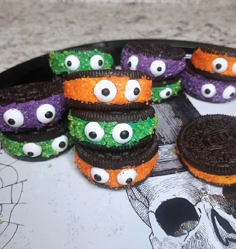 Extraordinary Halloween Oreo Monster Cookies