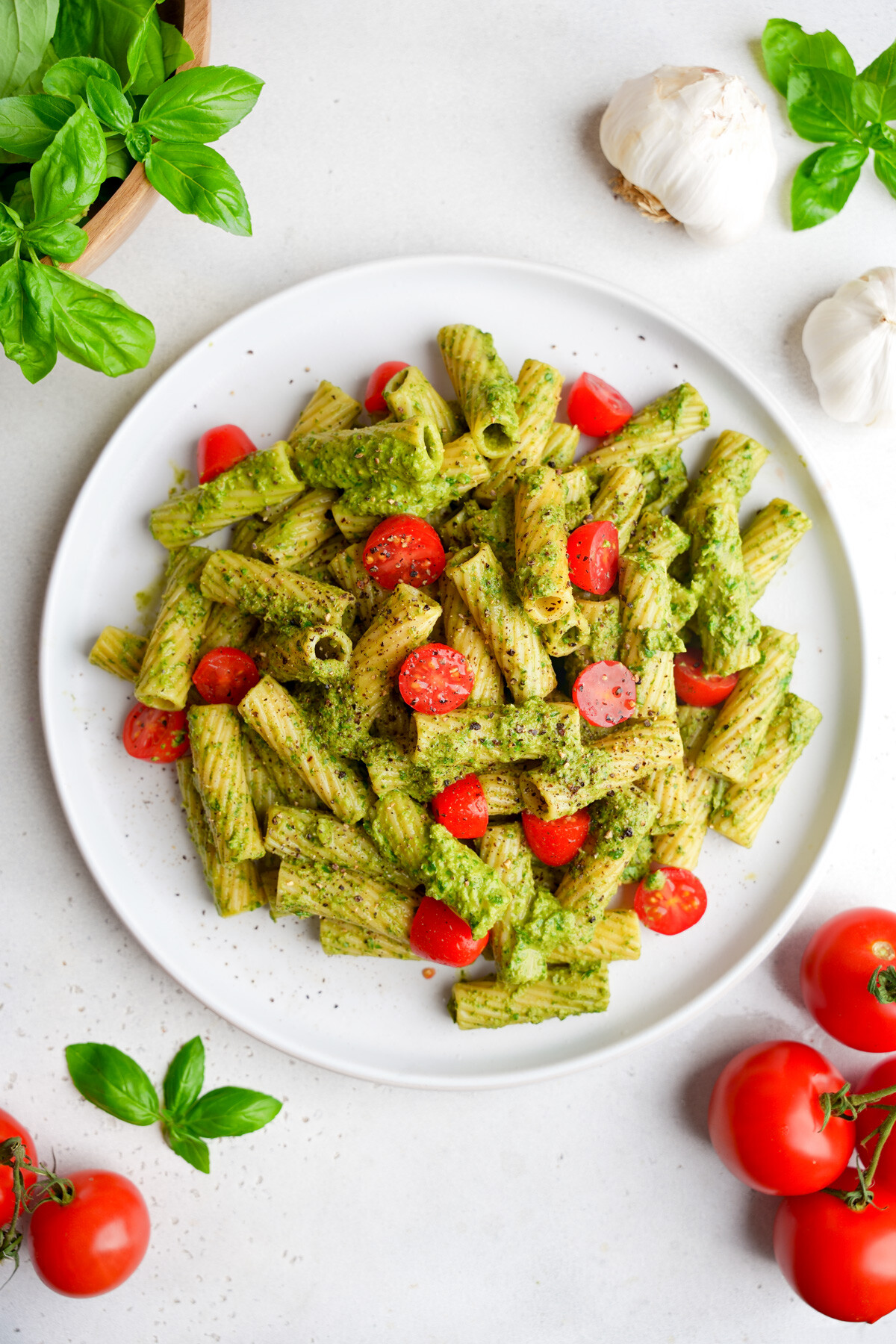 Easy Vegan Nut Free Pesto Pasta
