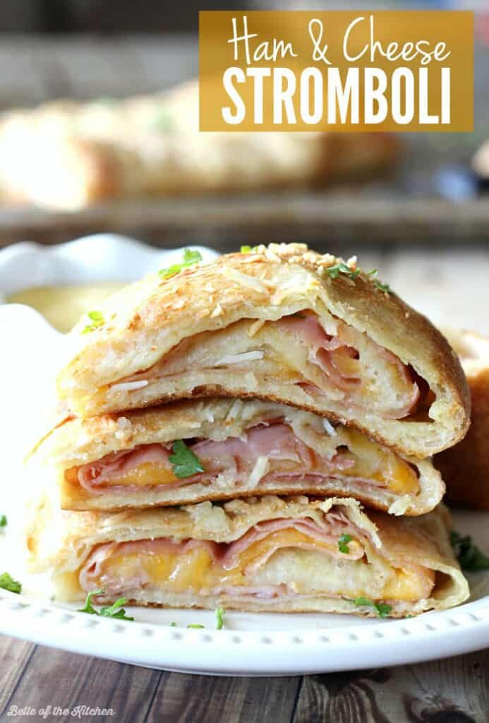 Ham and Cheese Stromboli