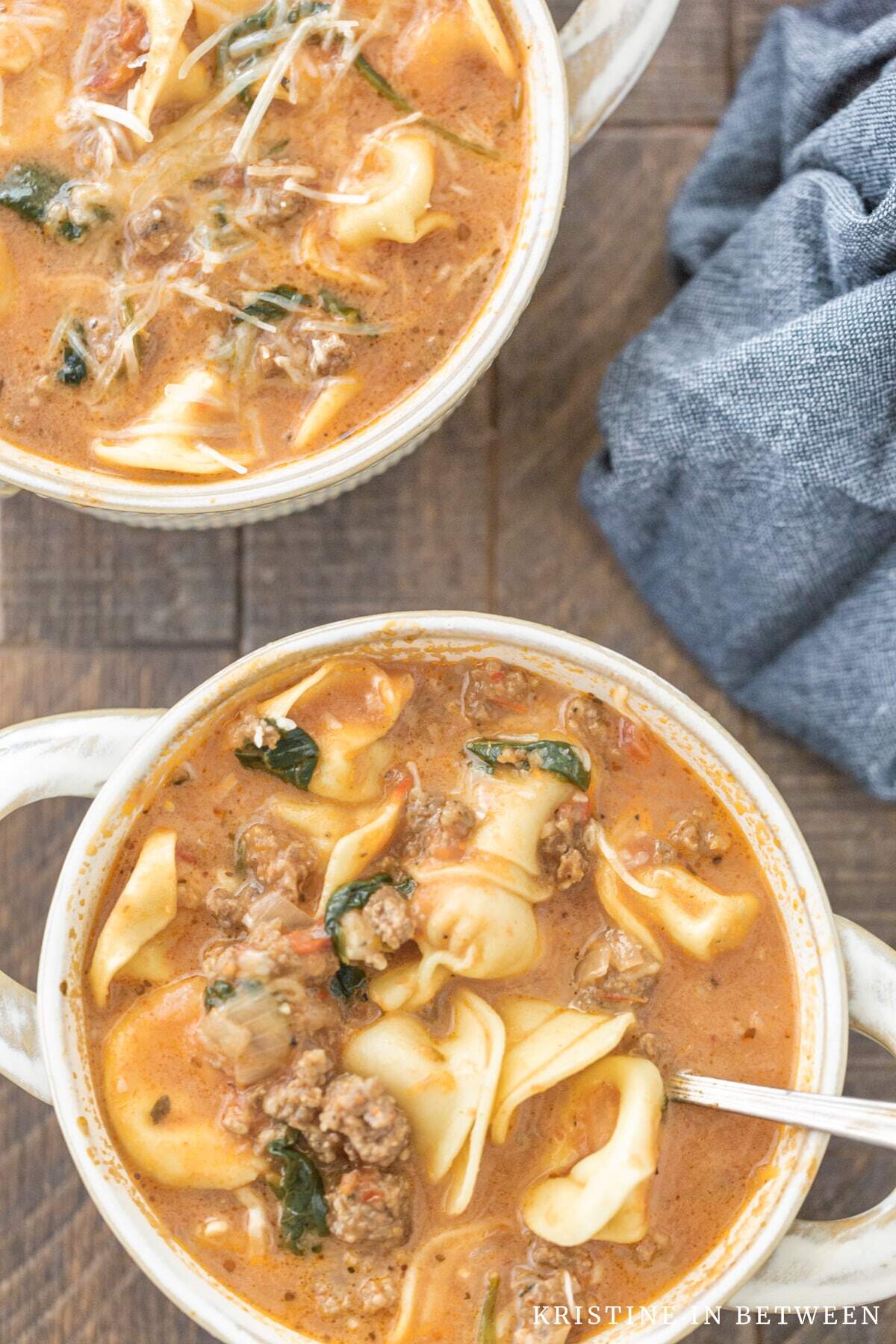 Easy Sausage Tortellini Soup