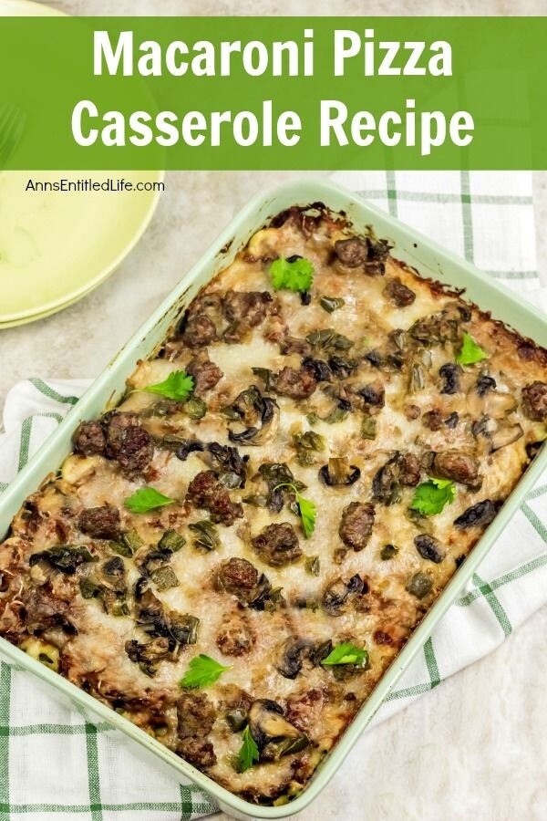 Macaroni Pizza Casserole Recipe